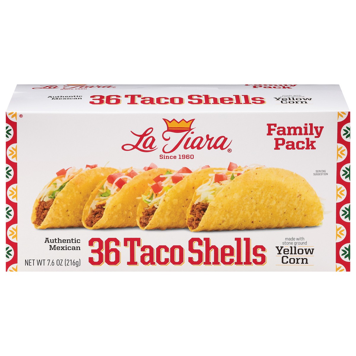 slide 1 of 11, La Tiara Family Pack Taco Shells, 8.4 oz