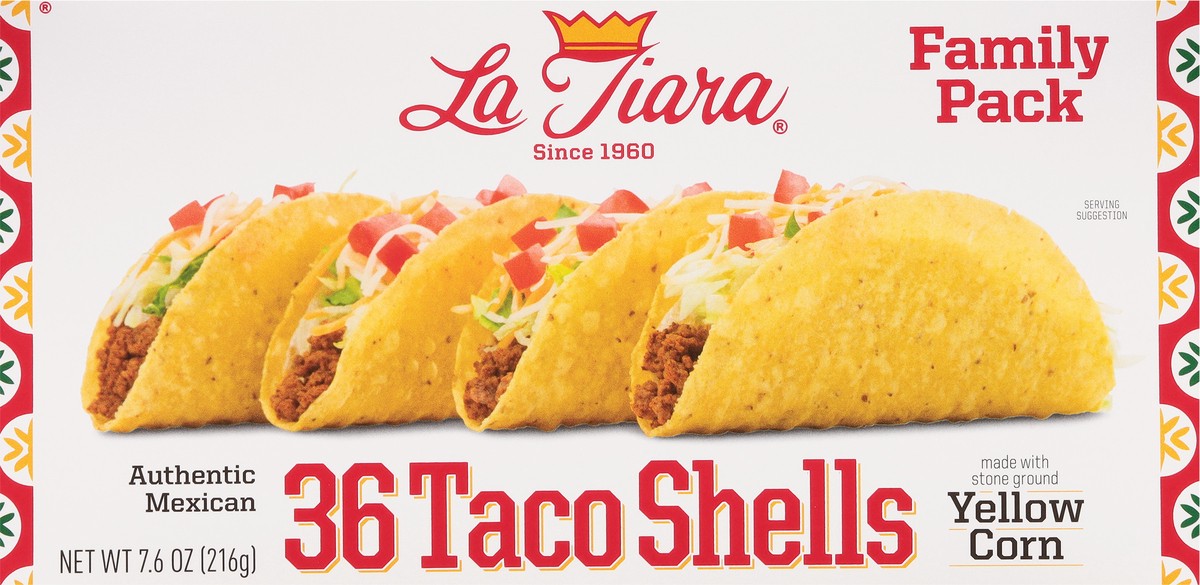 slide 2 of 11, La Tiara Family Pack Taco Shells, 8.4 oz