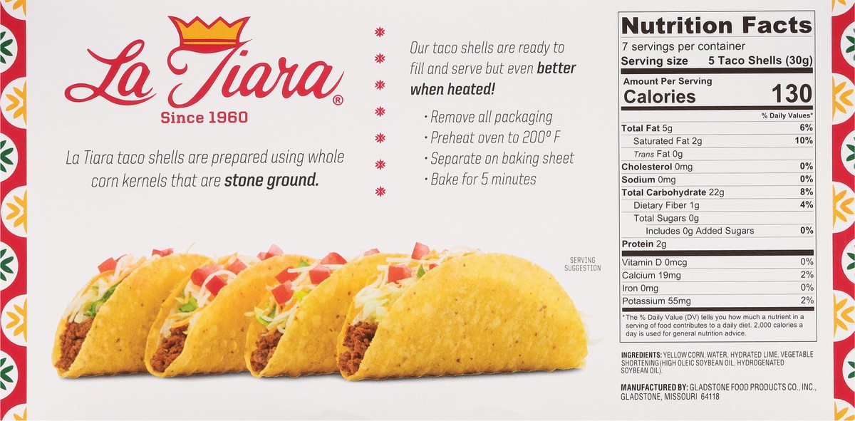 slide 3 of 11, La Tiara Family Pack Taco Shells, 8.4 oz