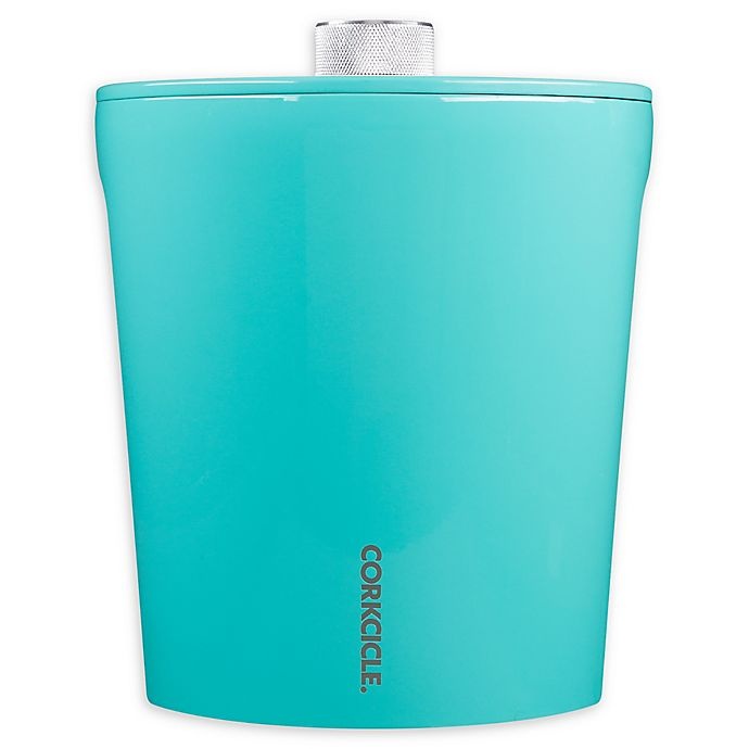 slide 1 of 4, Corkcicle Ice Bucket - Turquoise, 1 ct