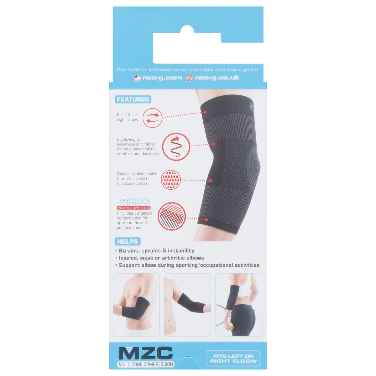 slide 3 of 13, Neo G Airflow Black Mild Elbow Support Size M 1 ea, 1 ct