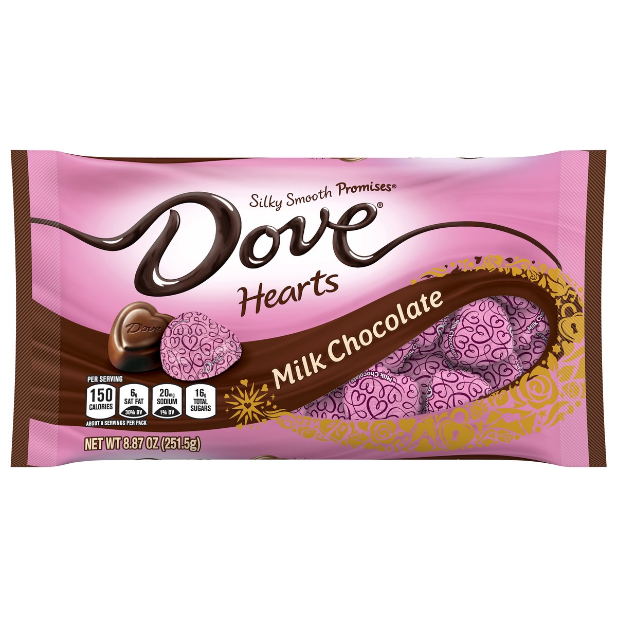 slide 1 of 5, Dove Chocolate Dove Valentine's Milk Chocolate Hearts - 8.87oz, 8.87 oz