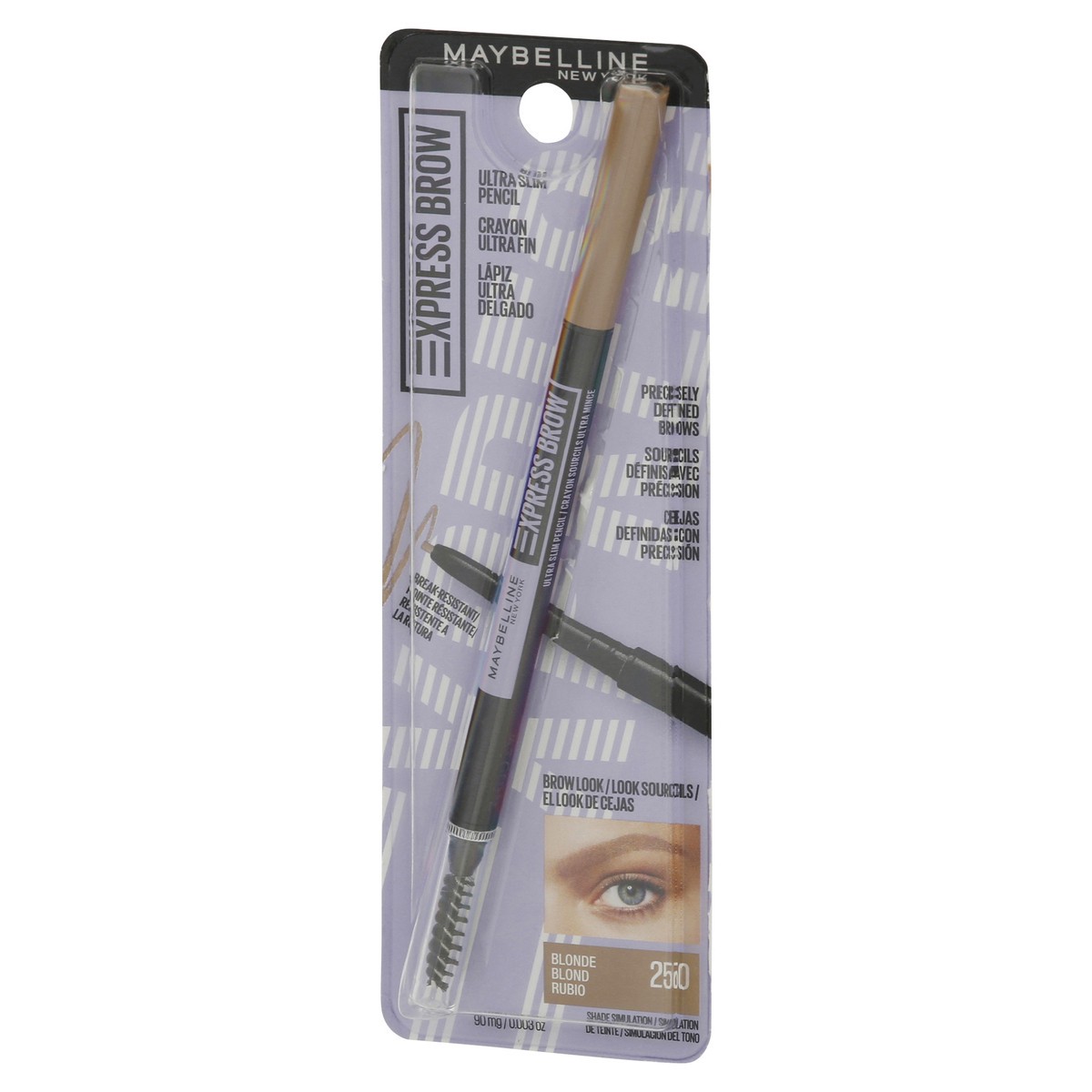 slide 2 of 9, Maybelline Xpress Brow Blonde 250 Ultra Slim Pencil Crayon 0.003 oz, 0 oz