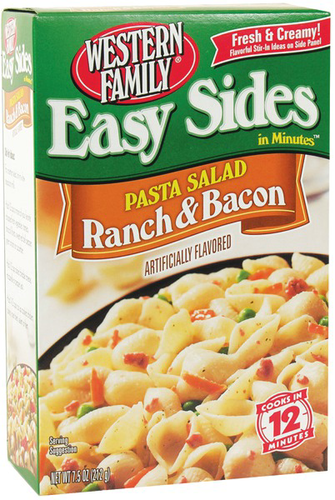 slide 1 of 1, Western Family Pasta Salad Ranch Bacon, 7.5 oz