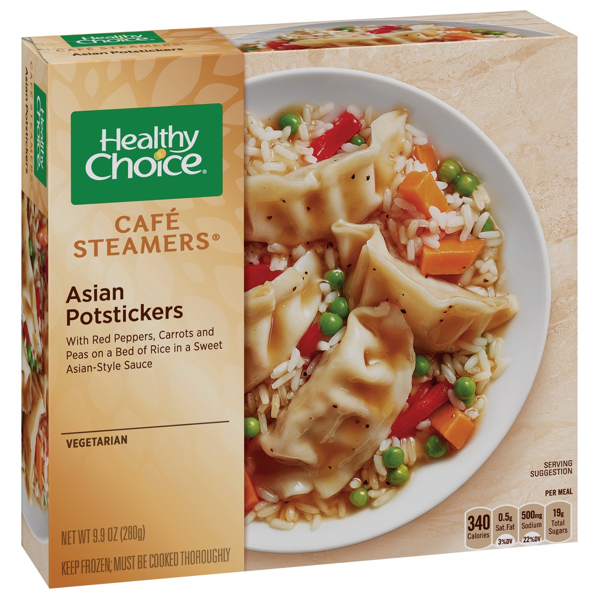 slide 5 of 9, Healthy Choice Cafe Steamers Asian Potstickers 9.9 oz, 9.9 oz