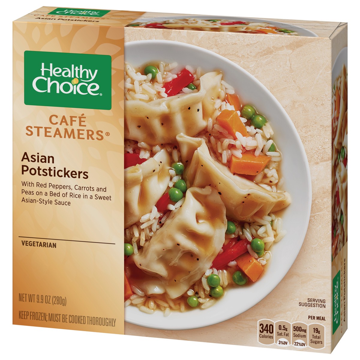 slide 2 of 9, Healthy Choice Cafe Steamers Asian Potstickers 9.9 oz, 9.9 oz