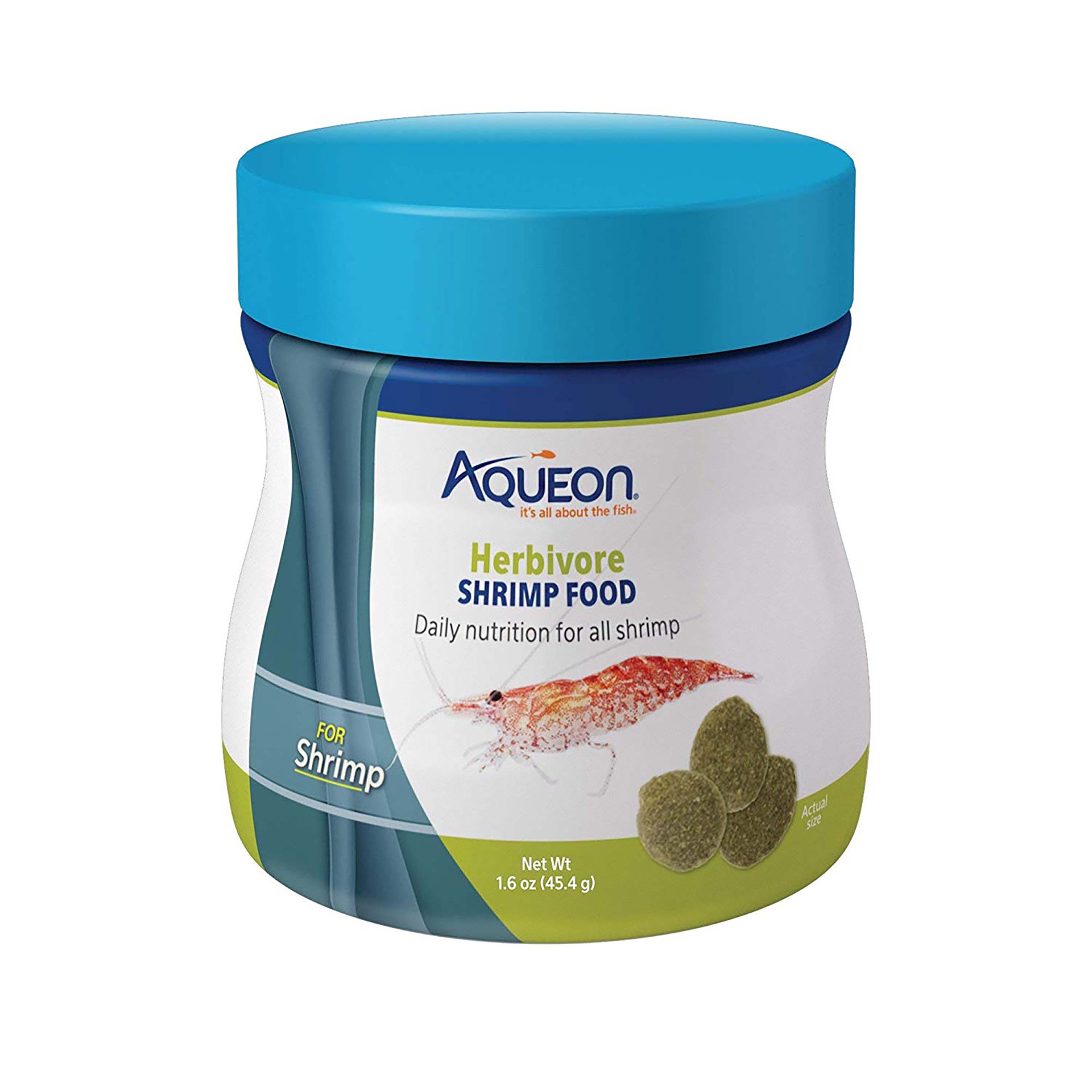 slide 1 of 3, Aqueon Herbivore Shrimp Disc Food 1.6 Ounces, 1 ct