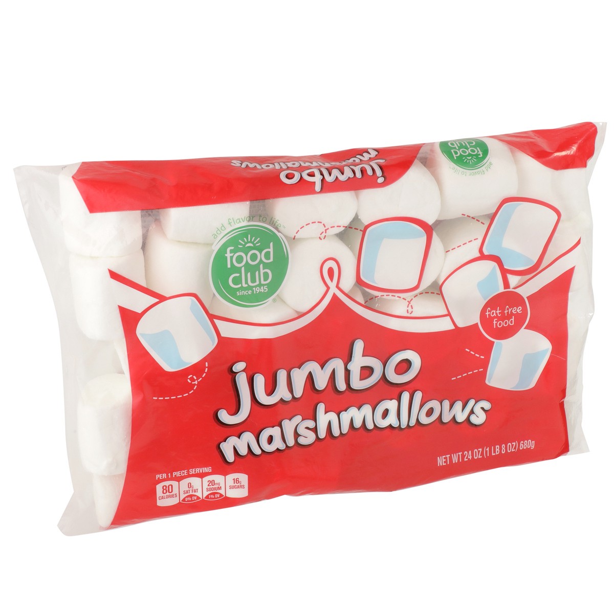 slide 2 of 9, Food Club Jumbo Marshmallows, 24 oz