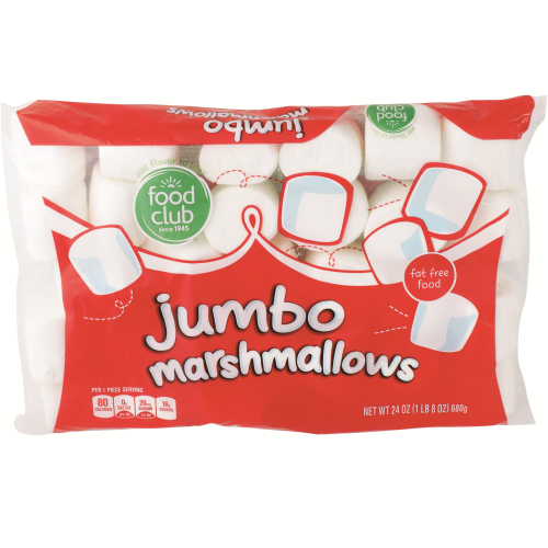 slide 1 of 1, Food Club Jumbo Marshmallows, 24 oz