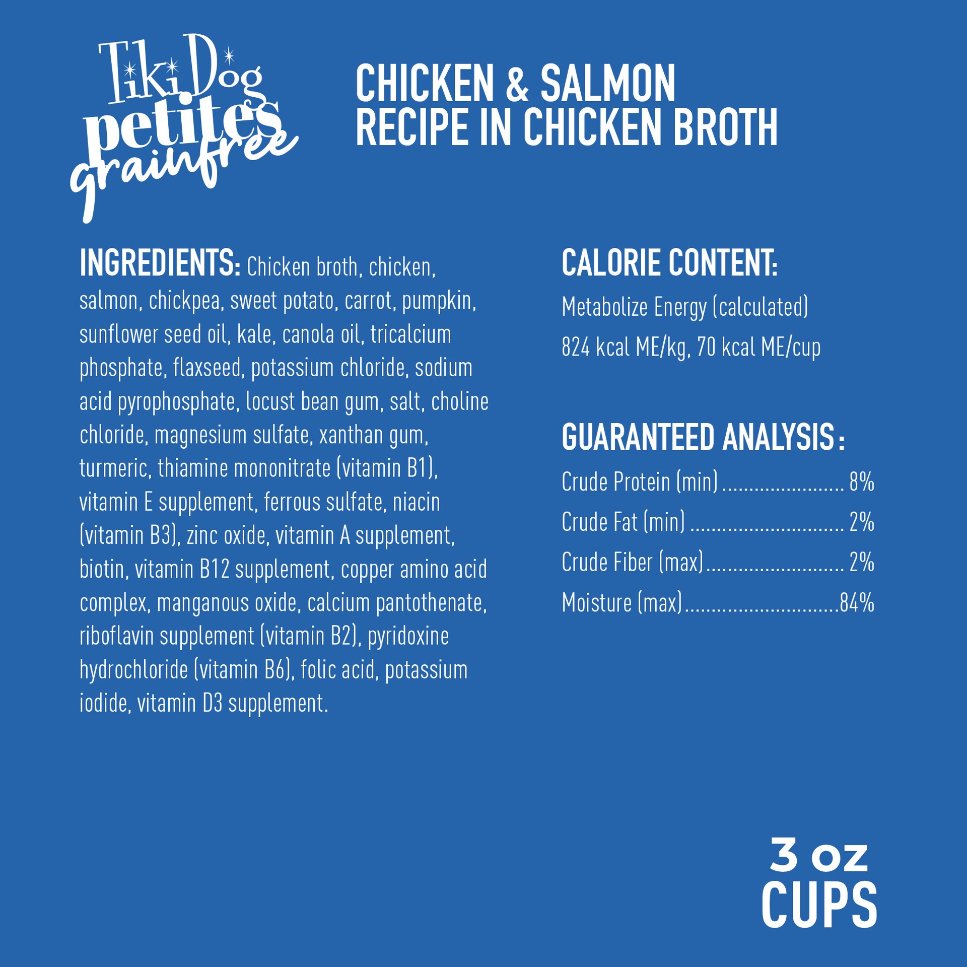 slide 3 of 7, Tiki Dog® Aloha Petites® All Life Stage Wet Dog Food - Chicken & Salmon, 3 oz
