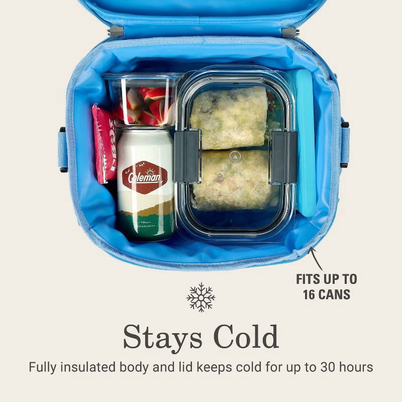 slide 3 of 6, Coleman Pro 16 Cans Soft Sided Cooler - Blue Sky, 16 cans