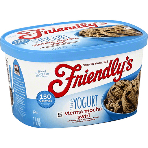 slide 3 of 4, Friendly's Vienna Mocha Swirl Frozen Yogurt, 48 fl oz