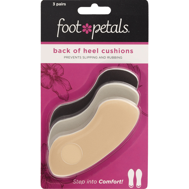 slide 1 of 1, Back Of Heel 3 Pack-Assorted, 3 ct