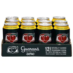 Guaraná Antarctica Zero Soda 12 - 12 fl oz Cans