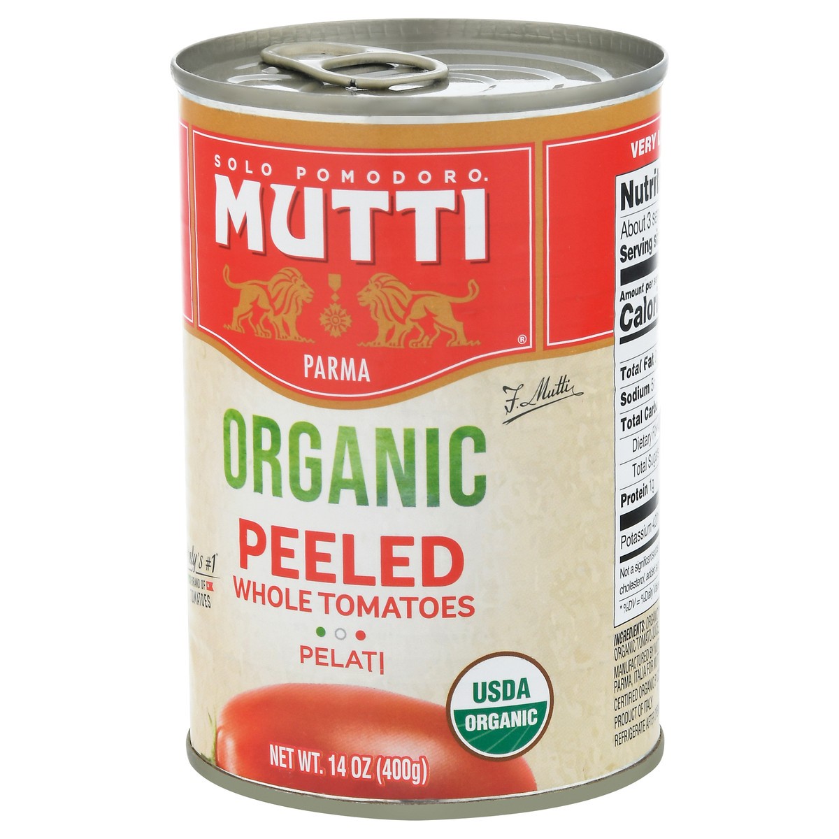 slide 7 of 14, Mutti Organic Peeled Whole Tomatoes 14 oz, 14 oz