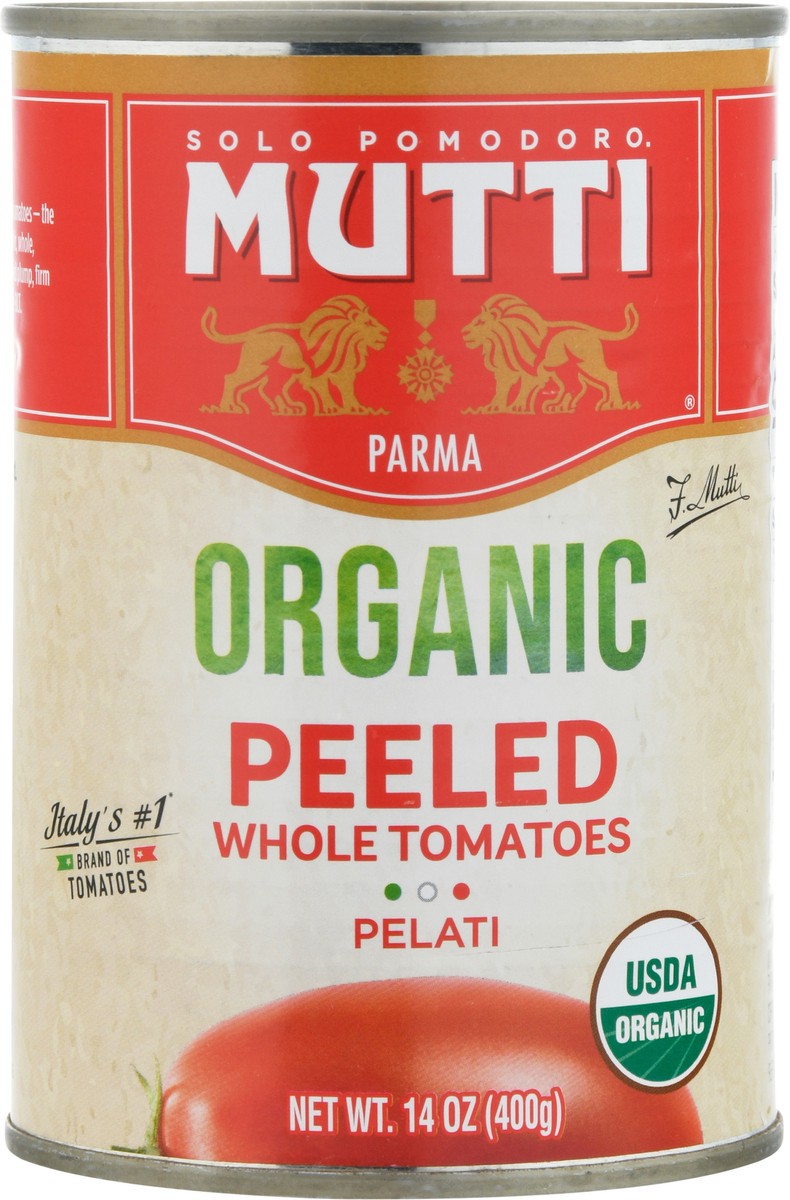 slide 9 of 14, Mutti Organic Peeled Whole Tomatoes 14 oz, 14 oz