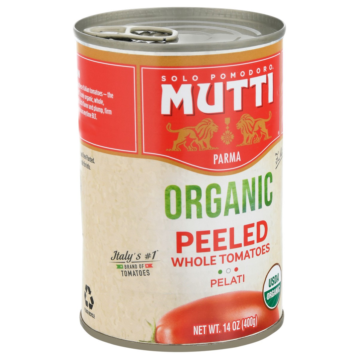 slide 13 of 14, Mutti Organic Peeled Whole Tomatoes 14 oz, 14 oz