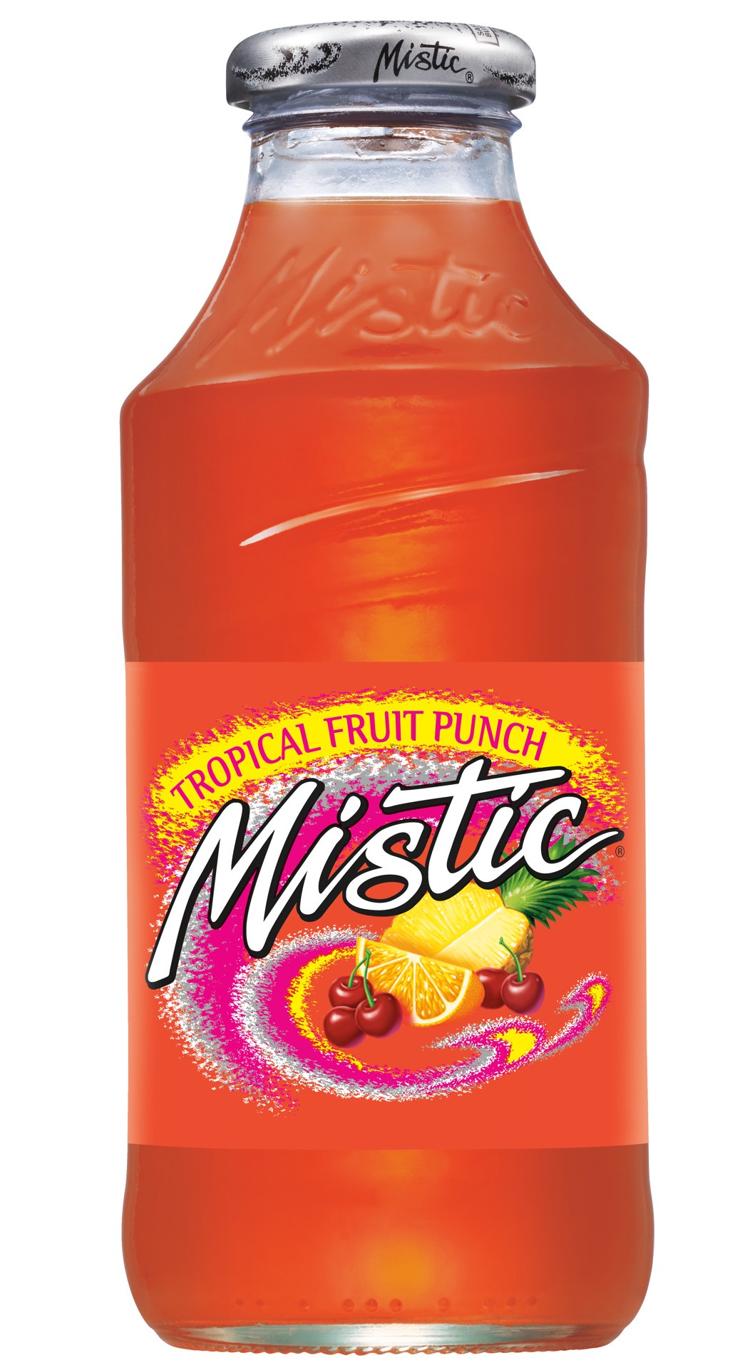 slide 1 of 2, Mistic Tropical Fruit Punch Juice Drink , 16 fl oz