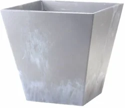 Novelty Ella 10" Square Planter Gray
