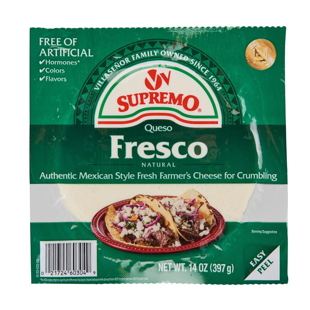 slide 1 of 1, VV Supremo Cheese 14 oz, 14 oz
