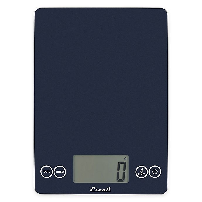 slide 1 of 1, Escali Arti Metallic Glass Digital Food Scale - Blue, 1 ct