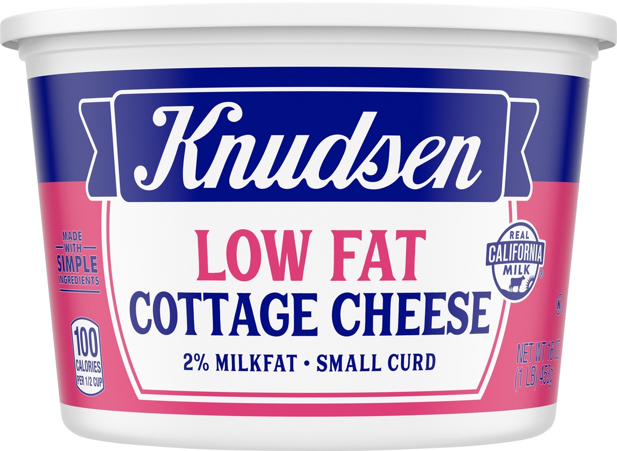 slide 4 of 13, Knudsen Lowfat Small Curd Cottage Cheese with 2% Milkfat, 16 oz Tub, 16 oz