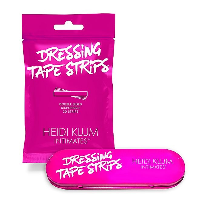 slide 1 of 4, Heidi Klum Intimates Dressing Tape Strips - Clear, 1 ct