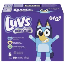 Luvs Platinum Protection Baby Diapers, Size 5, 66 Count