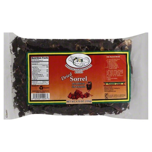 slide 1 of 5, JCS Jamaican Country Style Jamaican Cntry Style Dried Sorrel Ja, 4.7 oz
