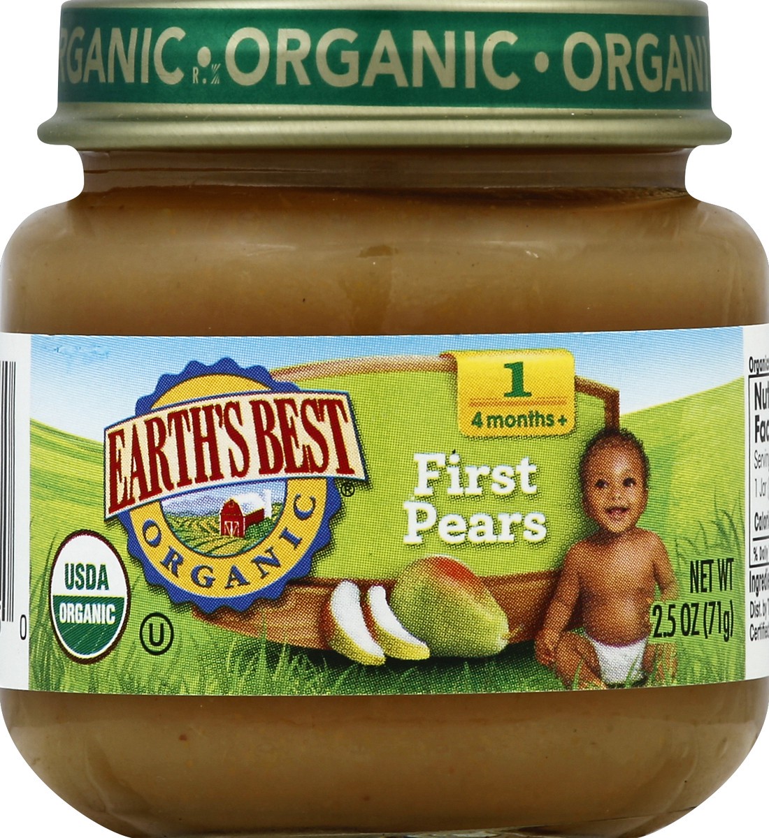 slide 4 of 6, Earth's Best Organic First Pears Baby Food, 2.5 oz
