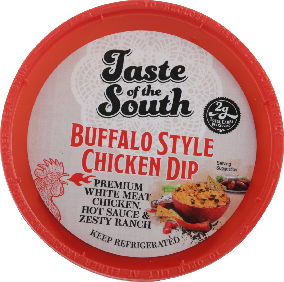 slide 10 of 14, Taste of the South Buffalo Style Chicken Dip 10 oz, 10 oz