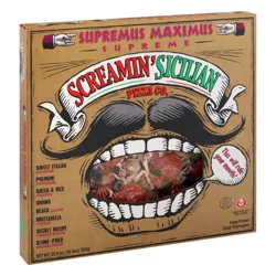 Screamin'' Sicilian Pizza Co. Supremus Maximus Pizza 25.0 oz