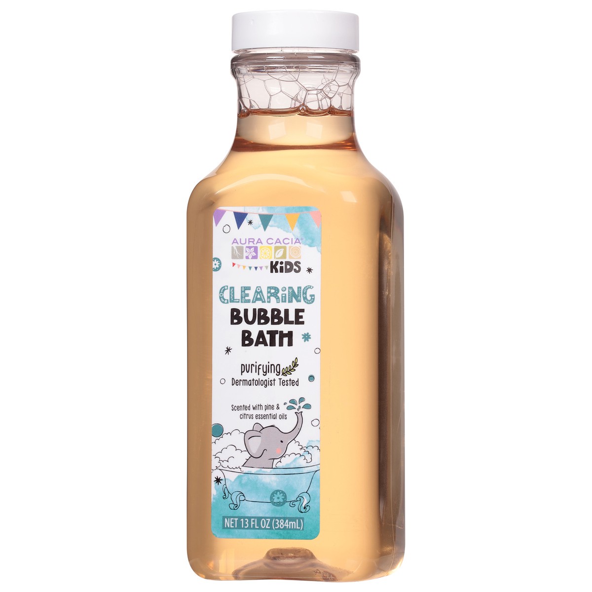 slide 3 of 4, Aura Cacia Kids Purifying Pine & Citrus Essential Oils Clearing Bubble Bath 13 fl oz, 13 fl oz
