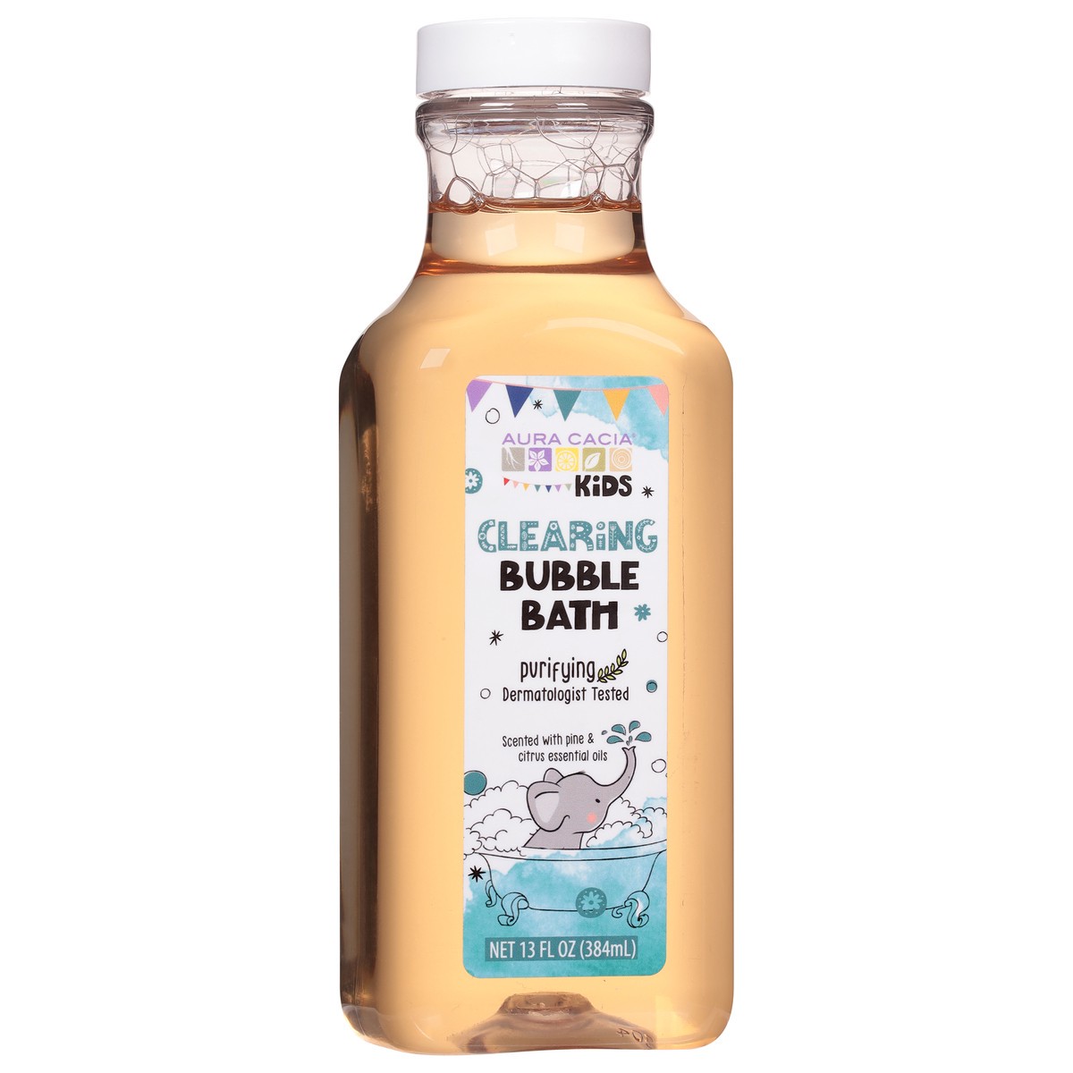 slide 4 of 4, Aura Cacia Kids Purifying Pine & Citrus Essential Oils Clearing Bubble Bath 13 fl oz, 13 fl oz