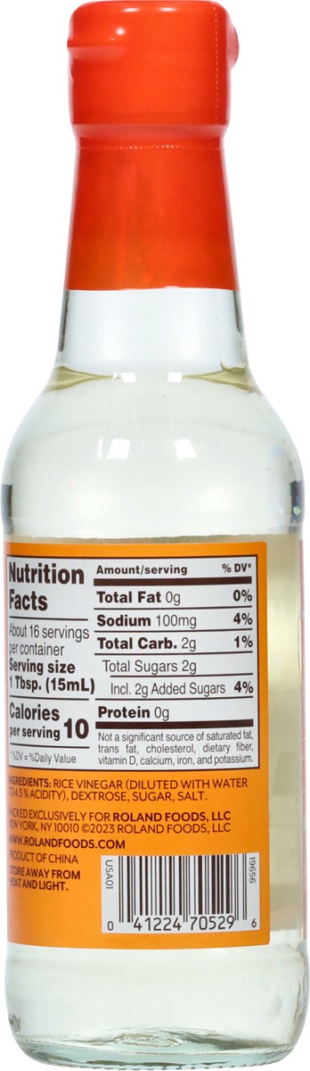 slide 5 of 14, Roland Seasoned Rice Vinegar 8.45 fl oz, 8.45 fl oz