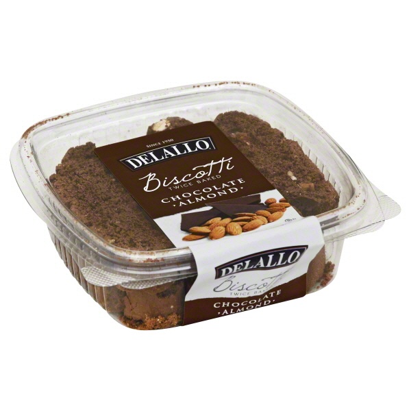 slide 1 of 1, DeLallo Chocolate Almond Biscotti, 7 oz