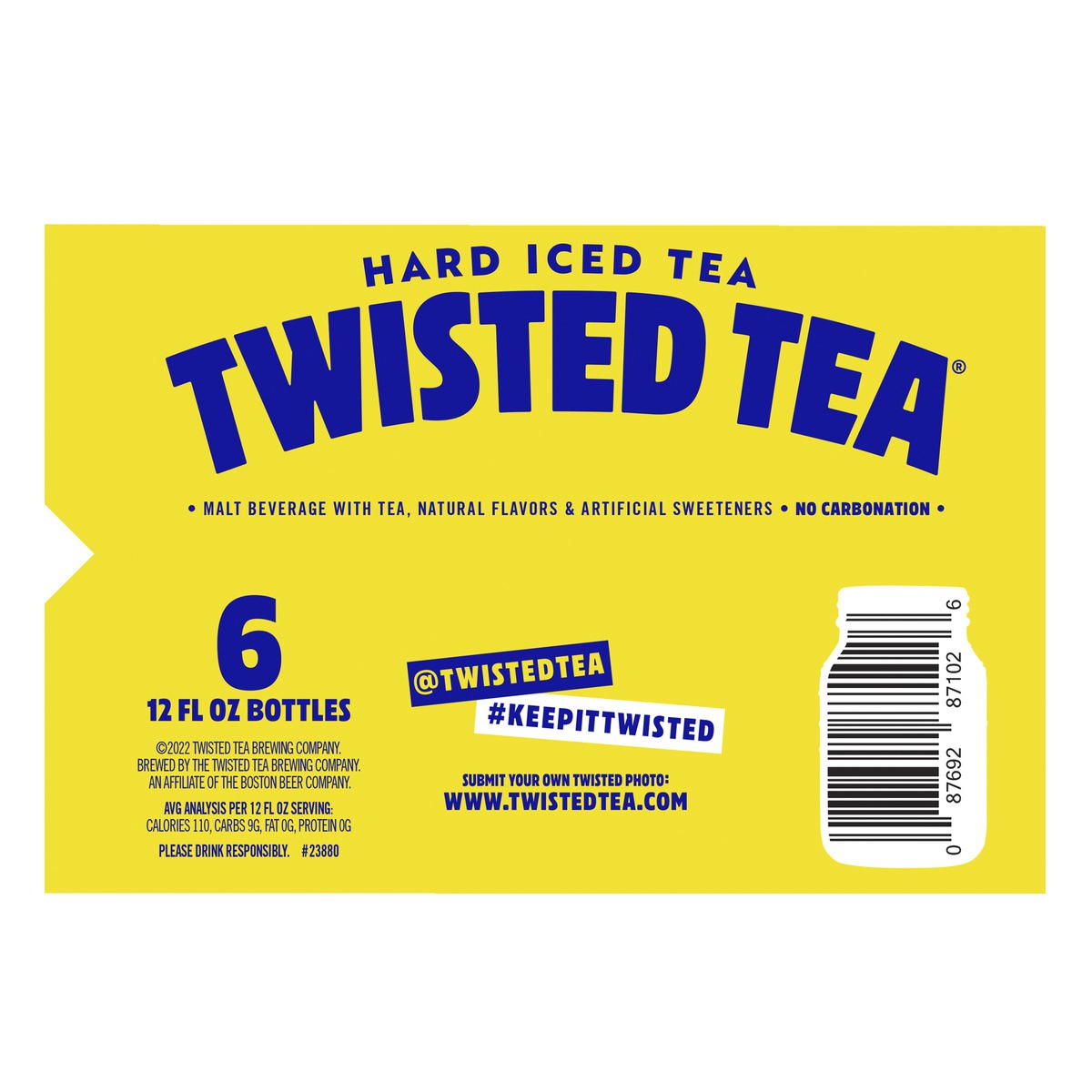 slide 4 of 5, Twisted Tea Light, Hard Iced Tea (12 fl. oz. Bottle, 6pk.), 6 ct; 12 oz