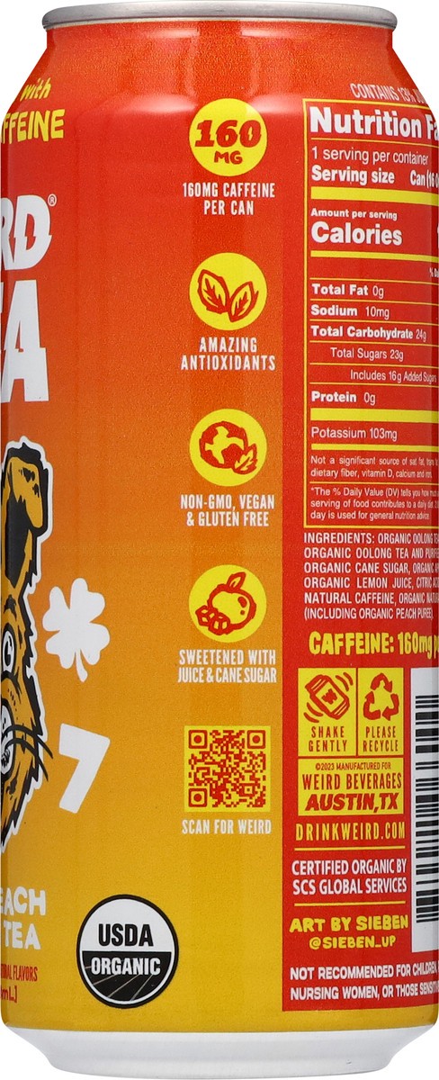 slide 5 of 14, Drink Weird Oolong White Peach Tea 16 fl oz, 16 fl oz