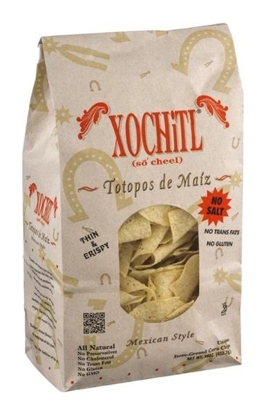 slide 1 of 1, Xochitl Mexican Style No Salt White Corn Chips, 16 oz