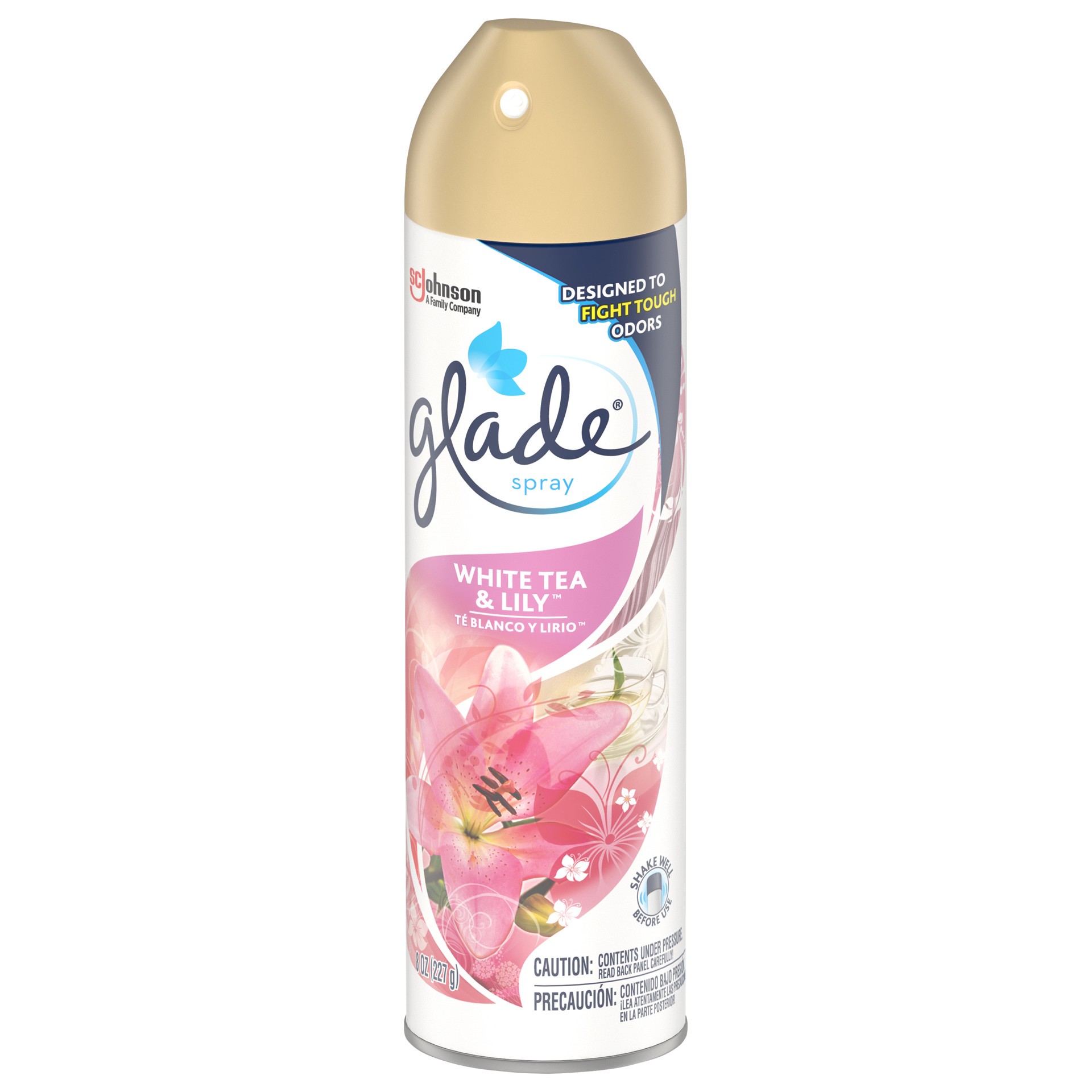 slide 2 of 6, Glade Aerosol-Wht Tea&Lily, 1 ct