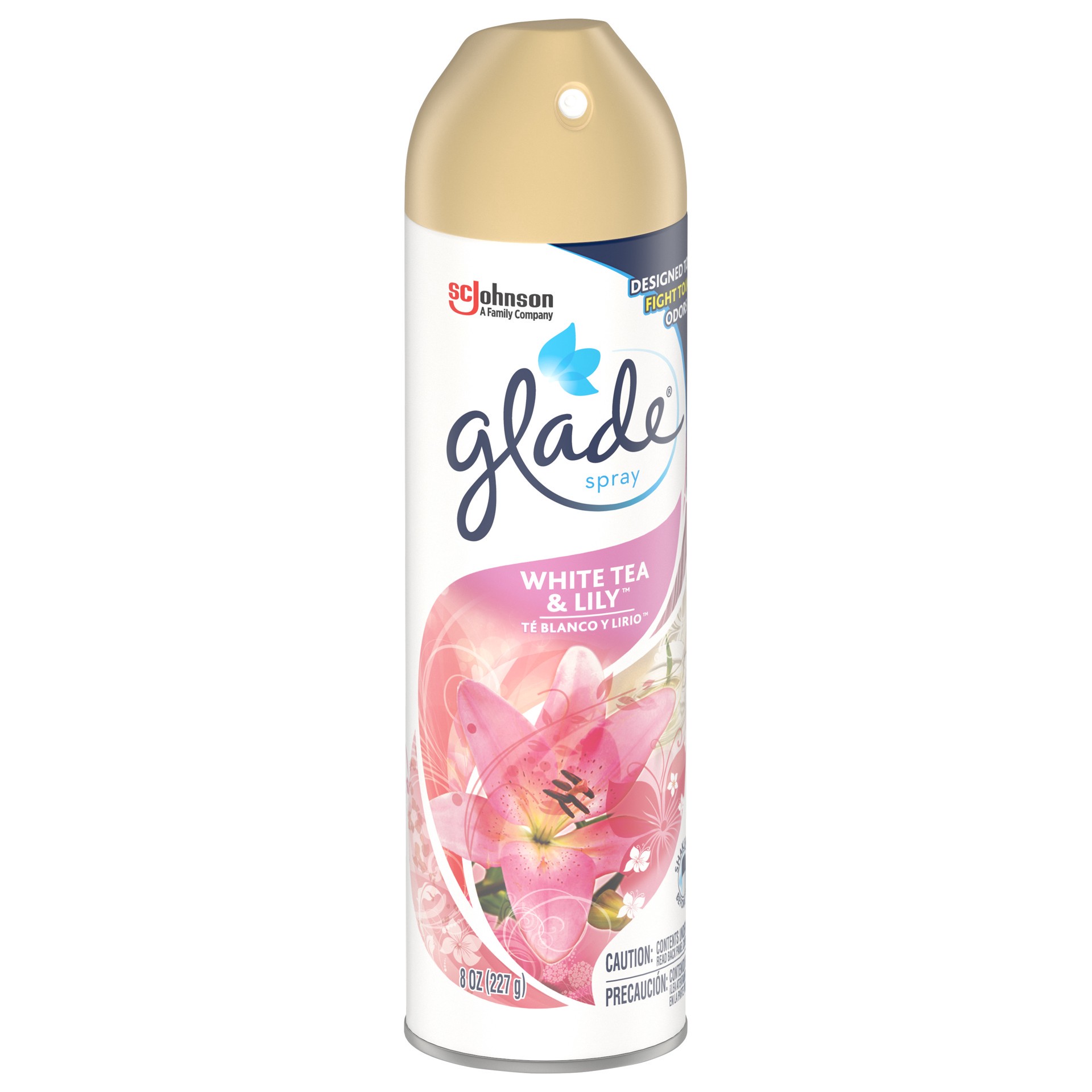 slide 3 of 6, Glade Aerosol-Wht Tea&Lily, 1 ct