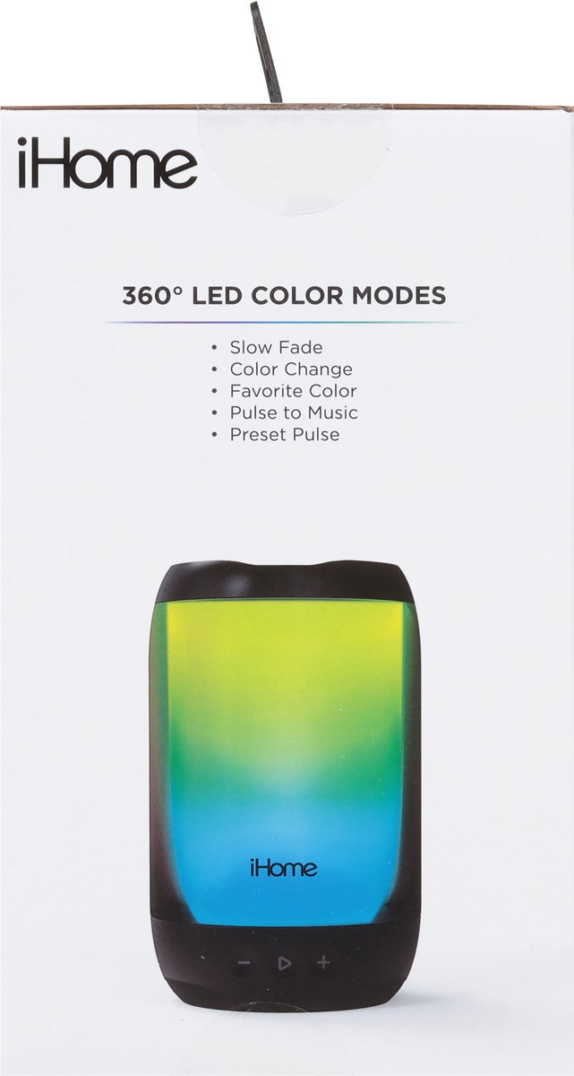 slide 10 of 11, iHome Waterproof Portable Play Glow+ Speaker 1 ea, 1 ct