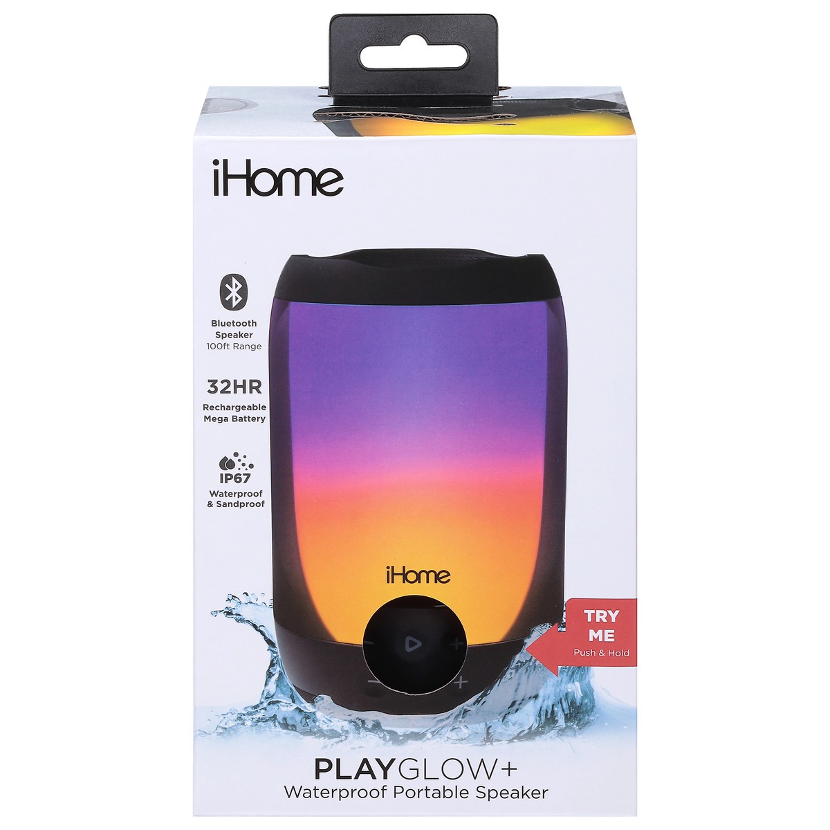 slide 5 of 11, iHome Waterproof Portable Play Glow+ Speaker 1 ea, 1 ct