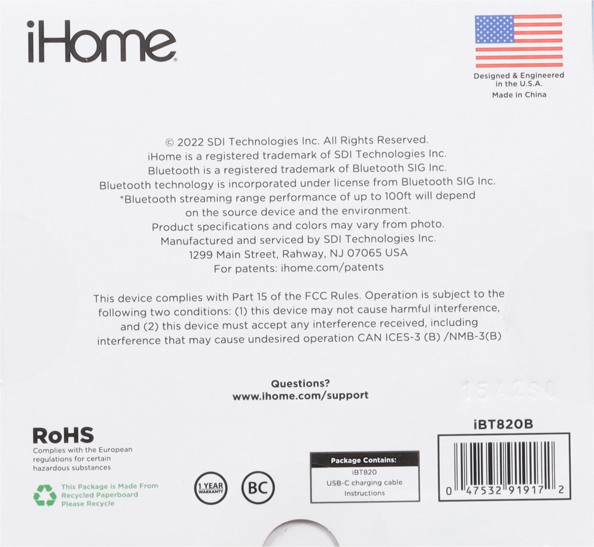 slide 4 of 11, iHome Waterproof Portable Play Glow+ Speaker 1 ea, 1 ct