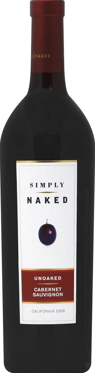 slide 2 of 2, Simply Naked Unoaked Cabernet Sauvignon, 750 ml