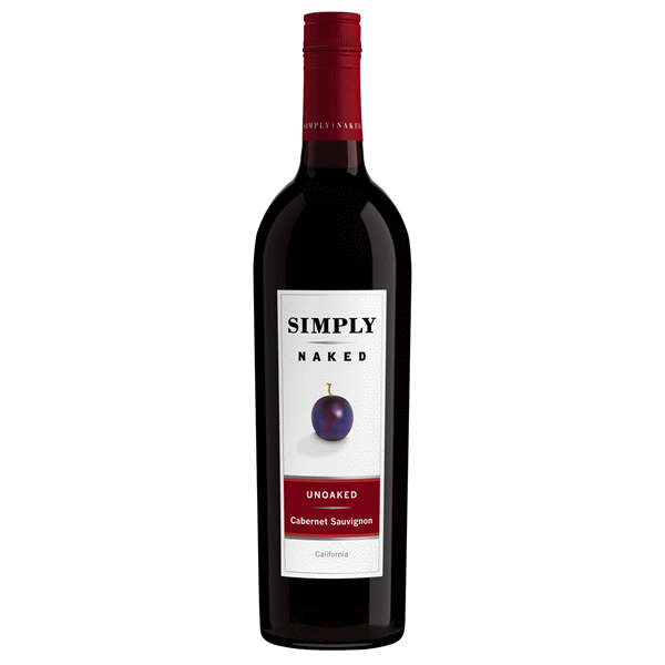 slide 1 of 2, Simply Naked Unoaked Cabernet Sauvignon, 750 ml