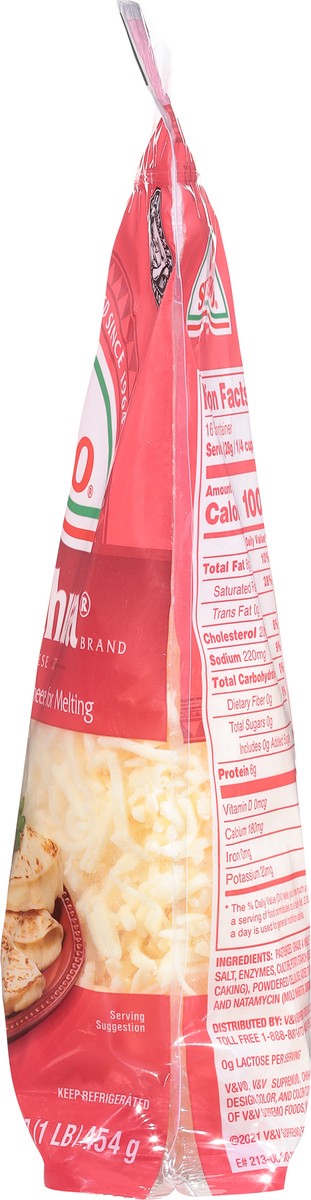 slide 12 of 13, Supremo Chihuahua Mexican Style Quesadilla Natural Shredded Cheese 16 oz, 16 oz