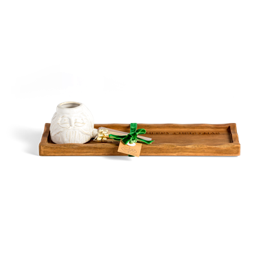 slide 1 of 1, Mud Pie White Christmas Picks, Holder, And Tray Set, 1 ct