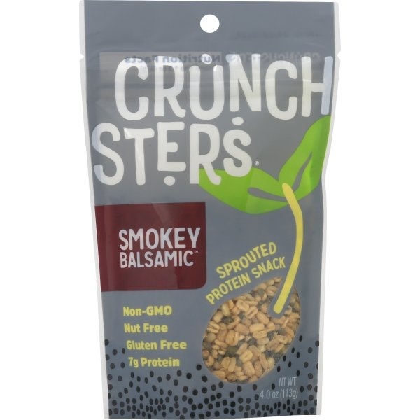 slide 1 of 1, Crunchsters Smokey Balsamic Sprouted Protein Snacks, 4 oz