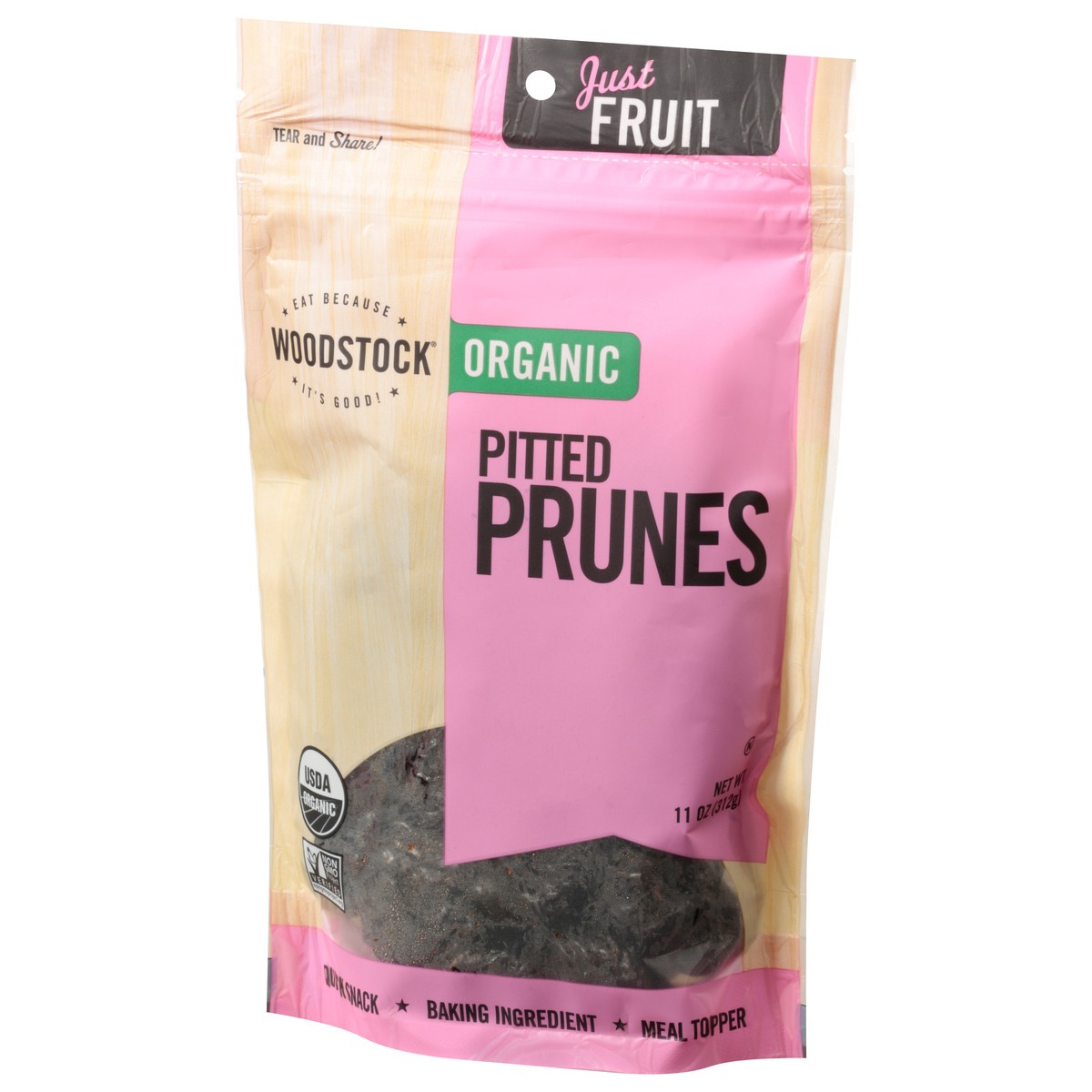 slide 7 of 9, Woodstock Pitted Organic Prunes Pitted 11 oz, 11 oz